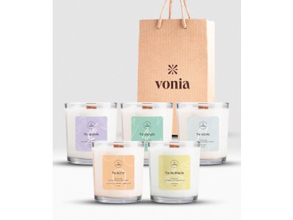 Vonia darčekový set terapeutické sójové sviečky
