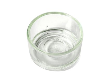 Sklenený svietnik na zerowaste sviečku 1ks